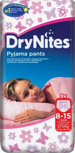 DryNites® 8-15 Meisje 10 Stuks -Winkel Voor Babyverzorgingsproducten 591x1200