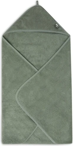 Jollein Badcape Badstof 75x75cm - Ash Green -Winkel Voor Babyverzorgingsproducten 605x1200
