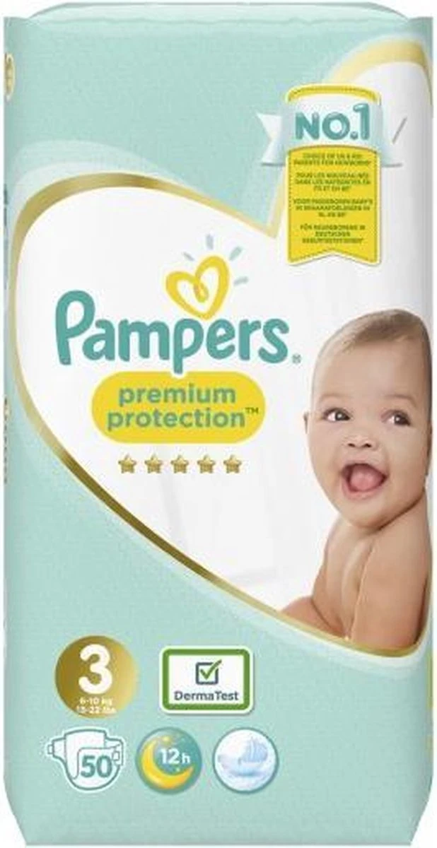 Pampers® Pampers Premium Protection Luiers Maat 3 - 50 Luiers 3 Pampers® Pampers Premium Protection Luiers Maat 3 - 50 Luiers