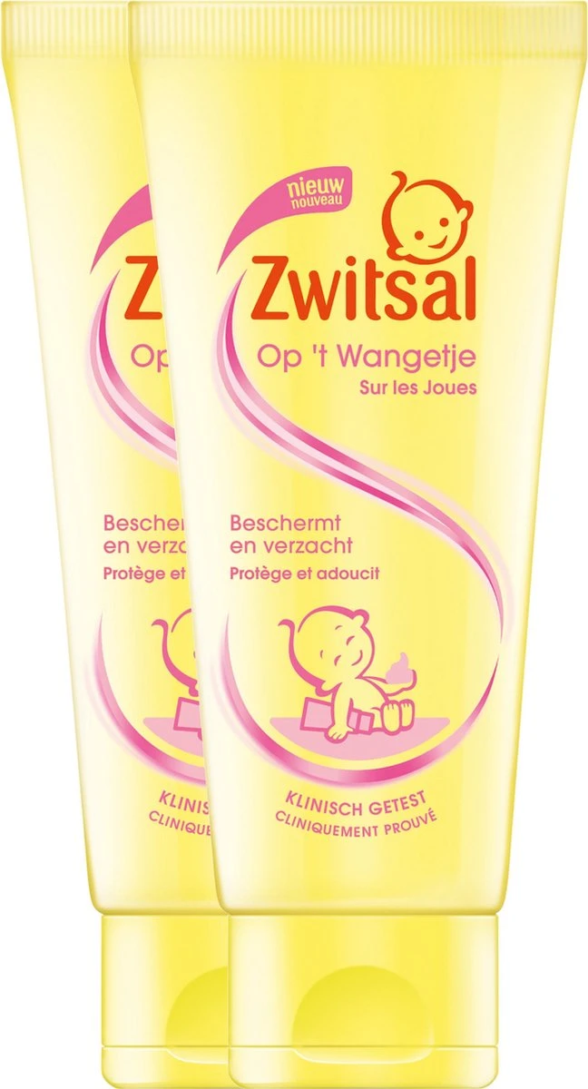 Zwitsal Baby Gezichtscrème Op 't Wangetje - 2 X 100 Ml - Voordeelverpakking 4 Zwitsal Baby Gezichtscrème Op 't Wangetje - 2 X 100 Ml - Voordeelverpakking - Afbeelding 2