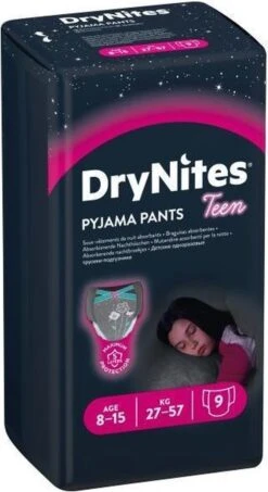 DryNites® 8-15 Meisje 10 Stuks -Winkel Voor Babyverzorgingsproducten 654x1200