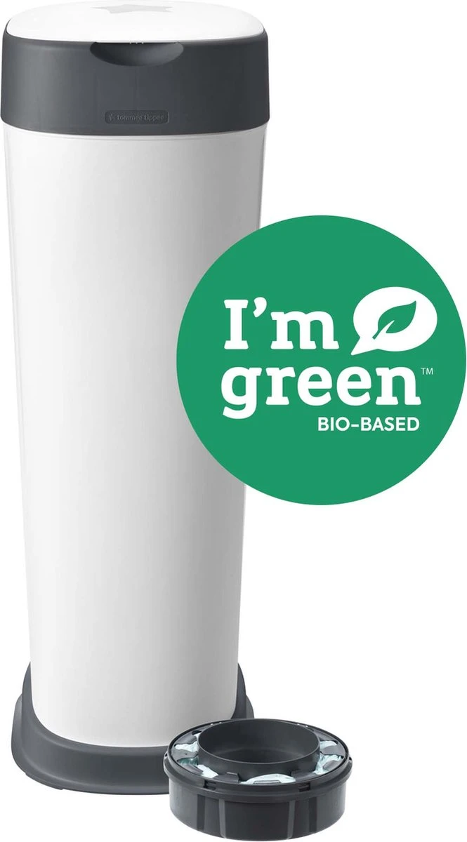 Tommee Tippee Twist & Click XL-luieremmer - Voor Maximaal 60 Luiers - Milieuvriendelijker Systeem - 1 Navulcassette - Duurzaam Geproduceerde Antibacteriële GREENFILM 2 Tommee Tippee Twist & Click XL-luieremmer - Voor Maximaal 60 Luiers - Milieuvriendelijker Systeem - 1 Navulcassette - Duurzaam Geproduceerde Antibacteriële GREENFILM