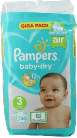 Pampers® Pampers Baby Dry Luiers - Maat 3 - 6 Tot 10kg -136 Stuks 24 Pampers® Pampers Baby Dry Luiers - Maat 3 - 6 Tot 10kg -136 Stuks -Winkel Voor Babyverzorgingsproducten 669x1200