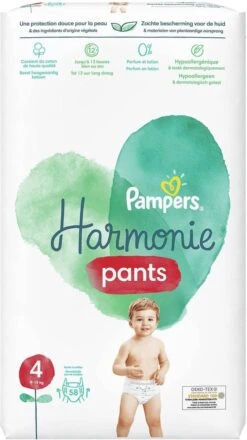 Pampers® Pampers Harmonie Pants Maat 4 (9kg-15kg) - Mega Pack 2 X 64 Luierbroekjes -Winkel Voor Babyverzorgingsproducten 673x1200 1