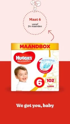 Huggies Luiers - Maat 6 (15 Tot 30 Kg) - 204 Stuks (6x34) - Voordeelverpakking -Winkel Voor Babyverzorgingsproducten 683x1200