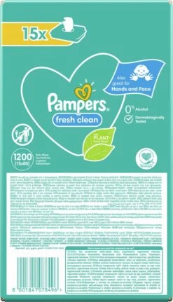 Pampers® Pampers - Fresh Clean - Billendoekjes - 3600 Doekjes - 45 X 80 -Winkel Voor Babyverzorgingsproducten 688x1200