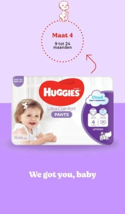 Huggies Luierbroekjes - Maat 4 (9 Tot 14 Kg) - Ultra Comfort - Unisex - 144 Stuks - Maandbox -Winkel Voor Babyverzorgingsproducten 699x1200 2