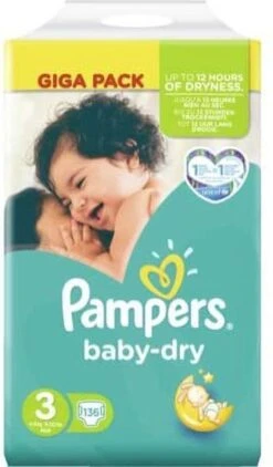 Pampers® Pampers Baby Dry Luiers - Maat 3 - 6 Tot 10kg -136 Stuks 26 Pampers® Pampers Baby Dry Luiers - Maat 3 - 6 Tot 10kg -136 Stuks -Winkel Voor Babyverzorgingsproducten 703x1200
