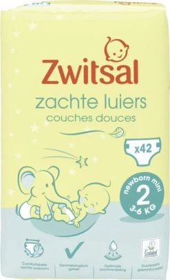 Zwitsal Luiers Mini - Maat 2 - 252 Stuks - Voordeelverpakking