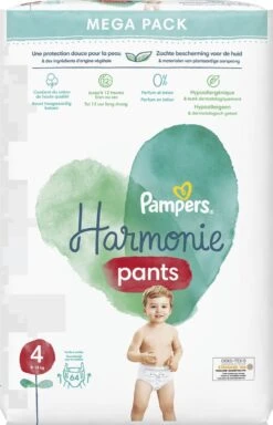 Pampers® Pampers Harmonie Pants Maat 4 (9kg-15kg) - Mega Pack 2 X 64 Luierbroekjes -Winkel Voor Babyverzorgingsproducten 771x1200