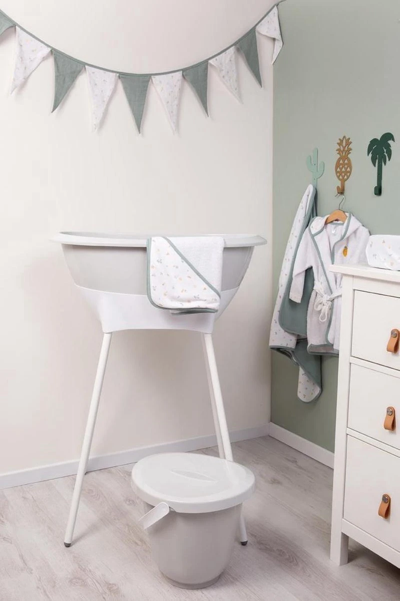 LUMA Babycare Bad- En Verzorgingsset - Light Grey 4 LUMA Babycare Bad- En Verzorgingsset - Light Grey - Afbeelding 2