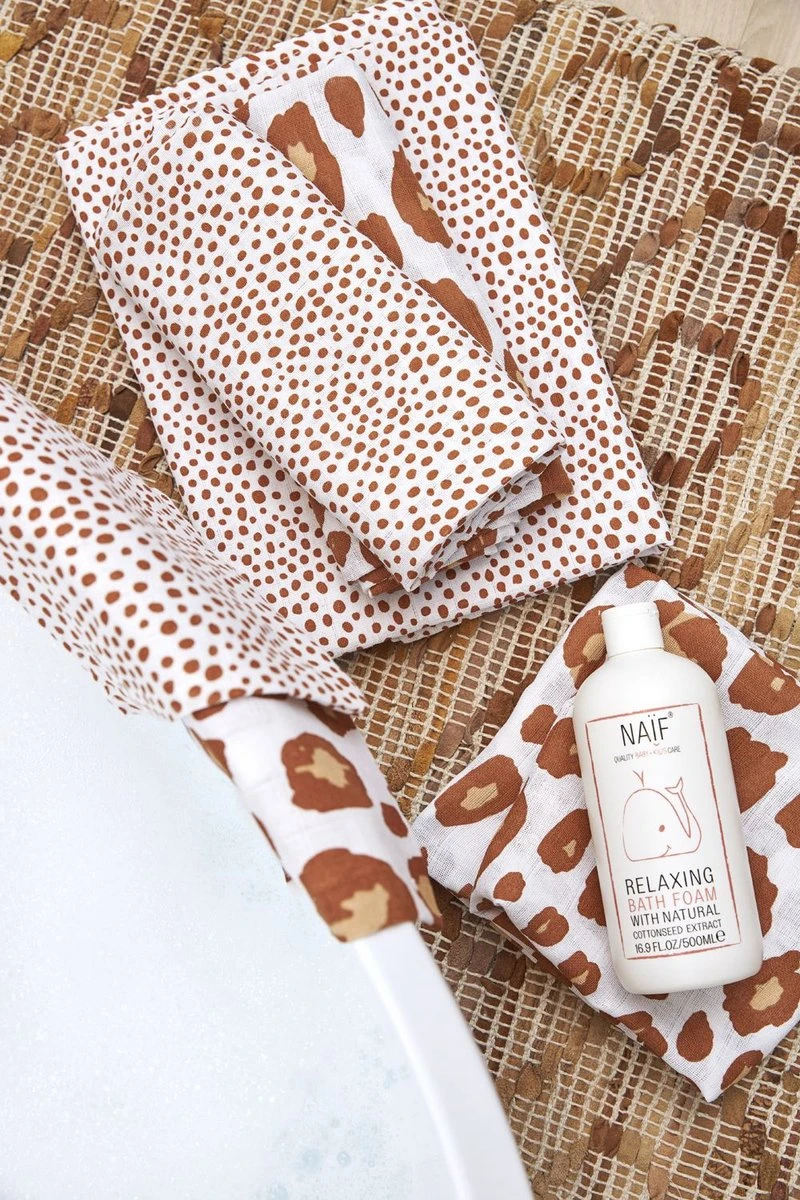 Meyco Cheetah/Panter Hydrofiele Doeken - 3-pack - Camel - 70x70 Cm 6 Meyco Cheetah/Panter Hydrofiele Doeken - 3-pack - Camel - 70x70 Cm - Afbeelding 4