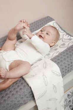 Meyco Clouds/Dots/Feathers Hydrofiele Doeken - 3-pack - Stone Green - 70x70cm -Winkel Voor Babyverzorgingsproducten 800x1200 95