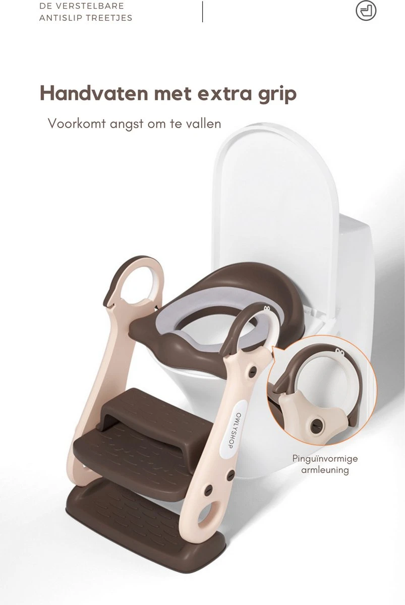 OwlyShop Pinguïn WC Verkleiner Met Trapje - Opvouwbare Toiletverkleiner - Toilet Trainer Met Trapje Voor Jongens & Meisjes - Urinoirs Voor Kind & Peuter Van 2 Tot 7 Jaar 11 OwlyShop Pinguïn WC Verkleiner Met Trapje - Opvouwbare Toiletverkleiner - Toilet Trainer Met Trapje Voor Jongens & Meisjes - Urinoirs Voor Kind & Peuter Van 2 Tot 7 Jaar - Afbeelding 9
