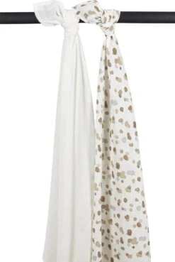 Meyco Stains Swaddle - 2-pack - Neutral - 120x120cm