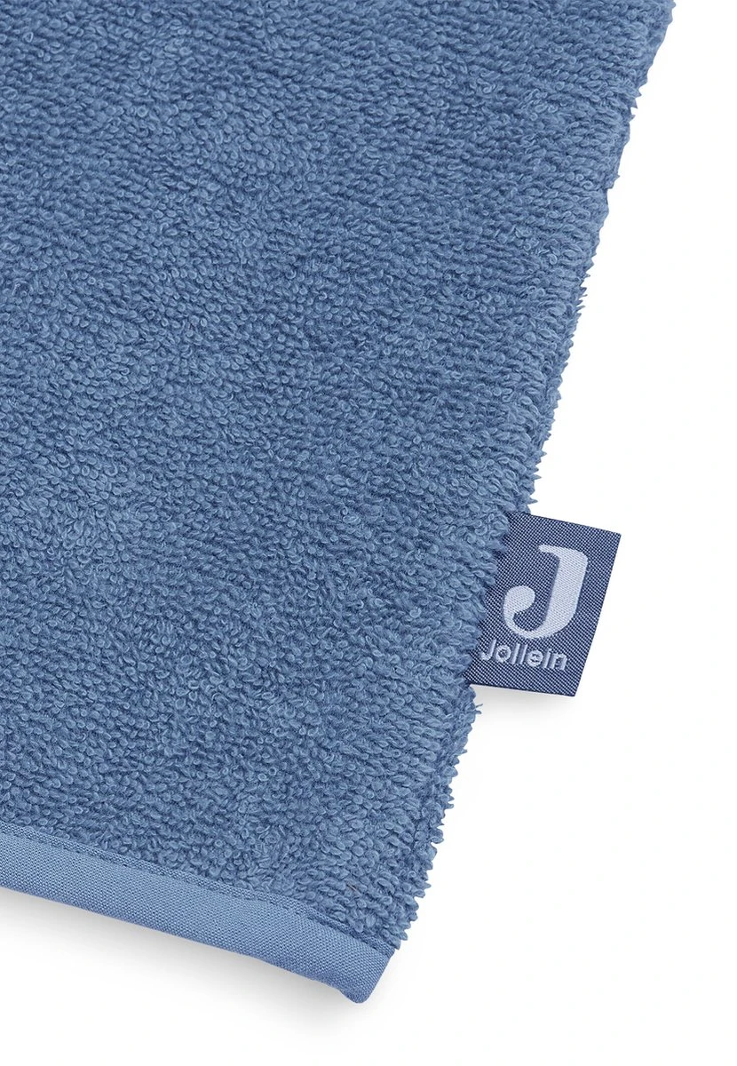Jollein Baby Washand Badstof - Jeans Blue 4 Jollein Baby Washand Badstof - Jeans Blue - Afbeelding 2