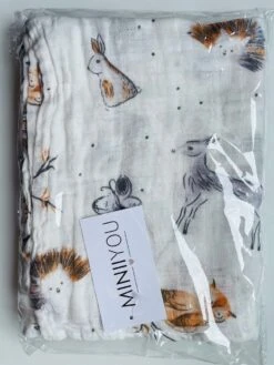 Hydrofiele Doek XL - 120x120 Cm - Inbakerdoek - Forest Animals - Swaddle Doek Groot - Hydrofiele Luier -Winkel Voor Babyverzorgingsproducten 900x1200 9