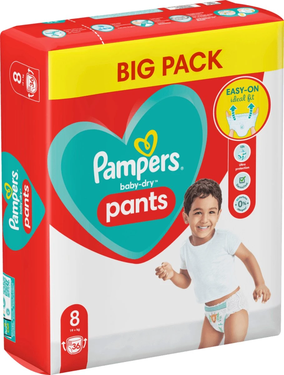 Pampers® Pampers - Baby Dry Pants - Maat 8 - Mega Pack - 36 Luierbroekjes 14 Pampers® Pampers - Baby Dry Pants - Maat 8 - Mega Pack - 36 Luierbroekjes - Afbeelding 13