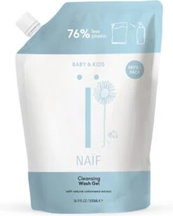 Naïf Reinigende Wasgel - Navulverpakking - Baby En Kids - 500ml - Met Natuurlijke Ingrediënten -Winkel Voor Babyverzorgingsproducten 958x1200 2
