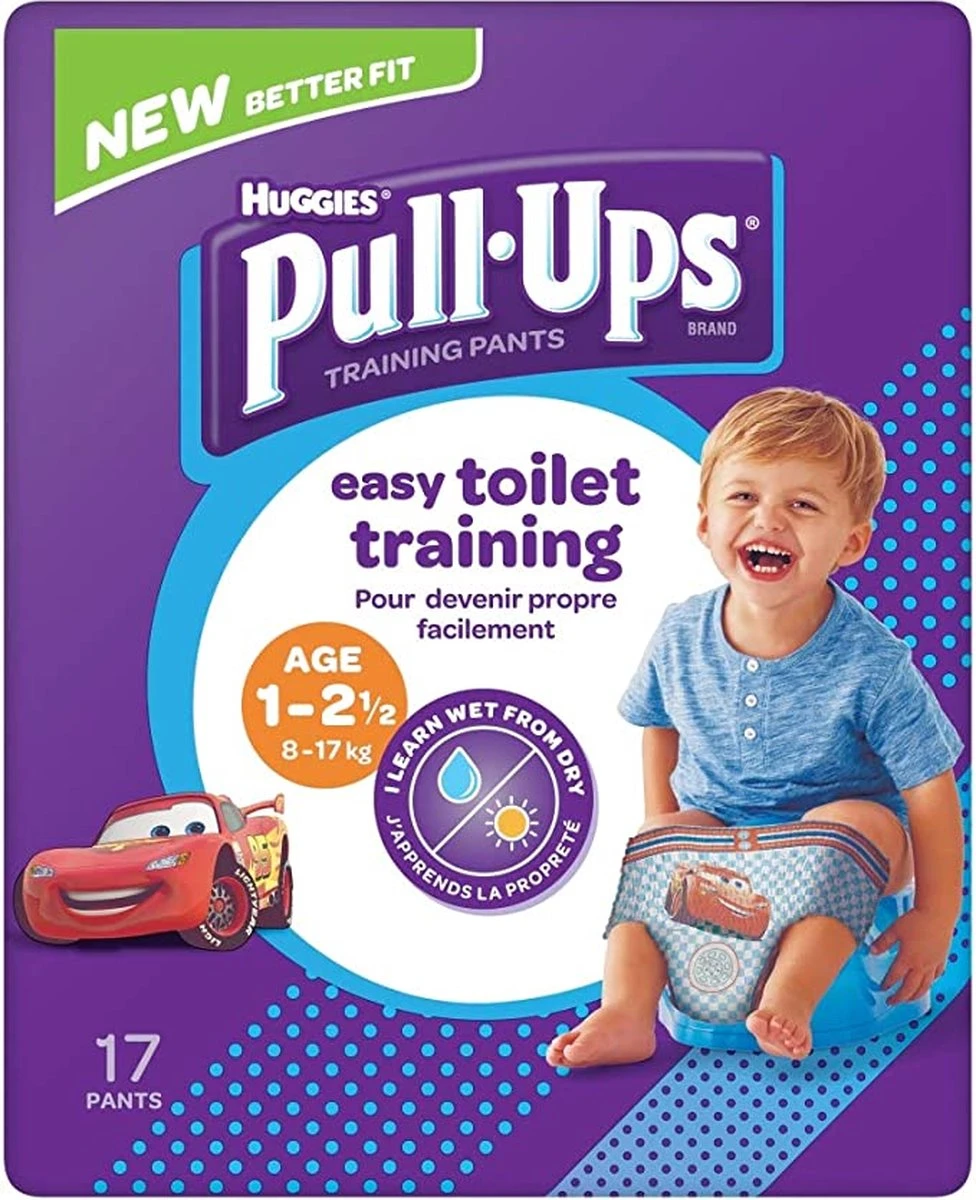 Huggies Pull Ups 8-17 Kg - 4x 17 Stuks - Maandbox - Pampers - Oefenbroekjes - Potty Training Broek Jongens 1-2.5 Jaar - Luiers 4 Huggies Pull Ups 8-17 Kg - 4x 17 Stuks - Maandbox - Pampers - Oefenbroekjes - Potty Training Broek Jongens 1-2.5 Jaar - Luiers - Afbeelding 2