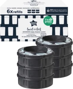 Tommee Tippee Twist & Click Milieuvriendelijke Luieremmer Navulling - Duurzaam Geproduceerde Greenfilm - 6 Stuks -Winkel Voor Babyverzorgingsproducten 978x1200
