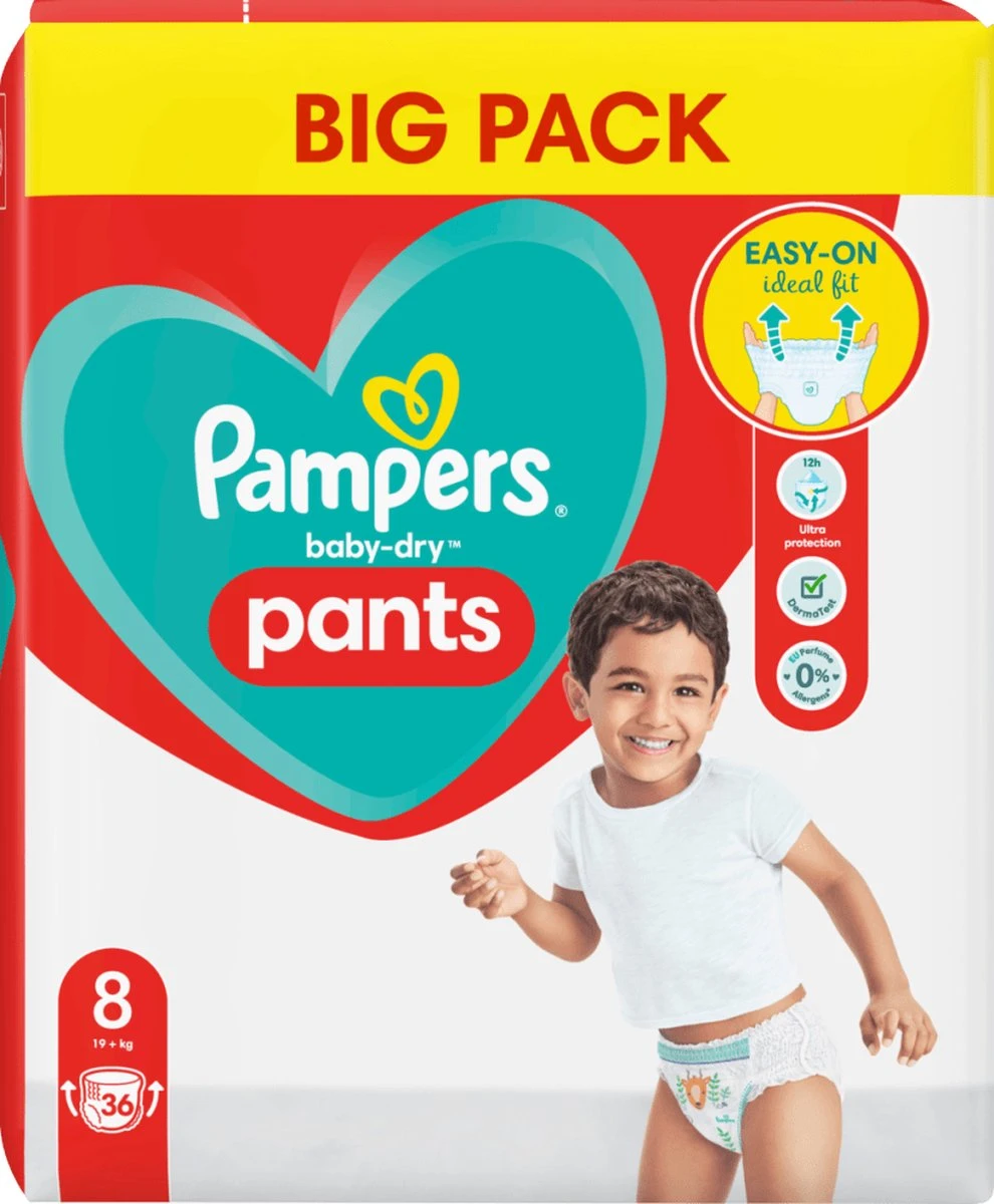 Pampers® Pampers - Baby Dry Pants - Maat 8 - Mega Pack - 36 Luierbroekjes 3 Pampers® Pampers - Baby Dry Pants - Maat 8 - Mega Pack - 36 Luierbroekjes - Afbeelding 2