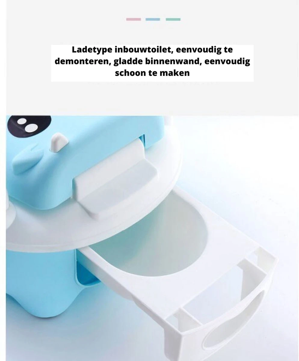 Merkloos Plaspotje Koe | Plaspotje Kind | Potje Peuter | Potje Met Deksel | WC Potje Peuter | WC Verkleiner | Opstapje | Blauw 5 Merkloos Plaspotje Koe | Plaspotje Kind | Potje Peuter | Potje Met Deksel | WC Potje Peuter | WC Verkleiner | Opstapje | Blauw - Afbeelding 3